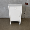 Vintage Industrial Metal Medical Cabinet / Side Table
