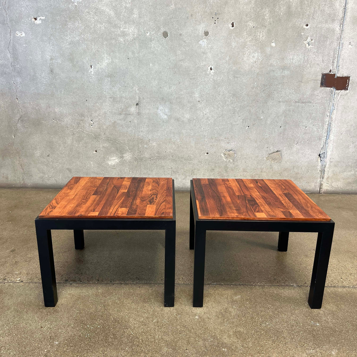 Pair of Rosewood Milo Baughman End Tables