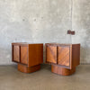 Pair of Mid Century Modern Walnut Nightstands By Tabago Of Canada