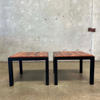 Pair of Rosewood Milo Baughman End Tables