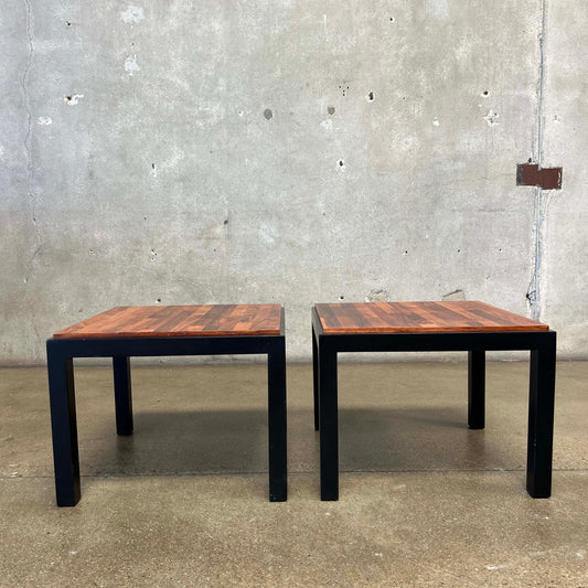 Pair of Rosewood Milo Baughman End Tables