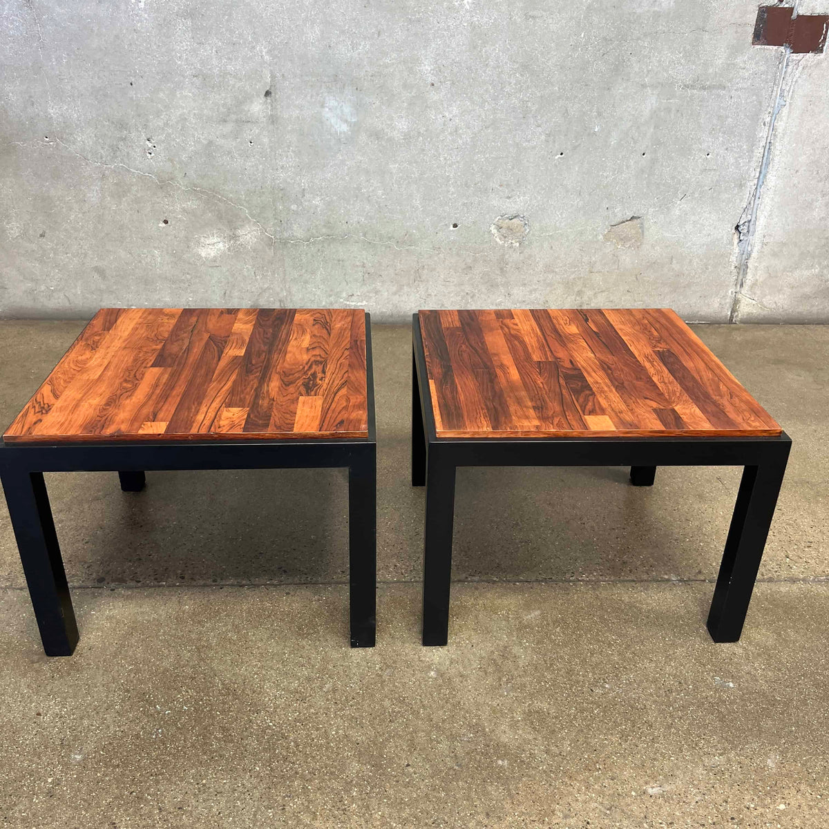 Pair of Rosewood Milo Baughman End Tables