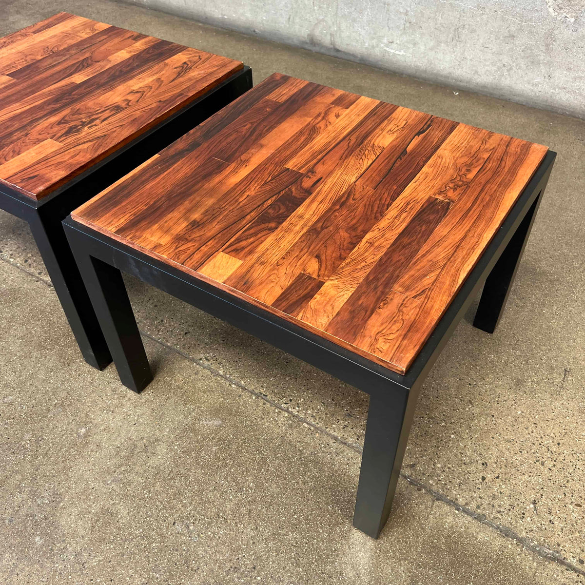 Pair of Rosewood Milo Baughman End Tables