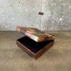 Leather Patchwork Coffee Table and Ottoman