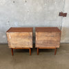 Mid Century Modern Walnut Nightstands By American of Martinsville