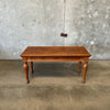 Antique Wood Library Table