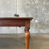 Antique Wood Library Table