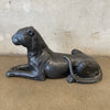 1980s Post Modern Plaster Panther Sculpture