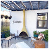 Vintage Mid Century Modern Lemon Grass Majestic Gas Fireplace
