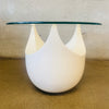 1960s Modernist Glass & Ceramic Side Table By Opal Mobel