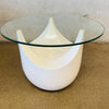 1960s Modernist Glass & Ceramic Side Table By Opal Mobel