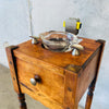 Antique Smoking Stand With Matchbox Holder, Rests, & Drawer