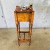 Antique Smoking Stand With Matchbox Holder, Rests, & Drawer