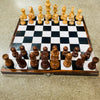 Vintage Chess Set / Black & White Checkers