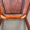 Mid Century Walnut End Table With Copper Enameled Inlay
