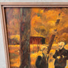 Vintage Oil On Canvas Painting of Two Men By Virigina Geer