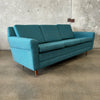 Teal Mid Century Style Sofa