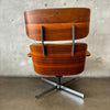 Mid Century Frank Doerner Eames Style Lounge Chair & Ottoman