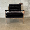 Milo Baughman Style Lounge Chair