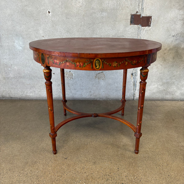 Vintage 1920s Hand Painted Center Table