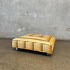 70's Vintage Ottoman On Original Castors