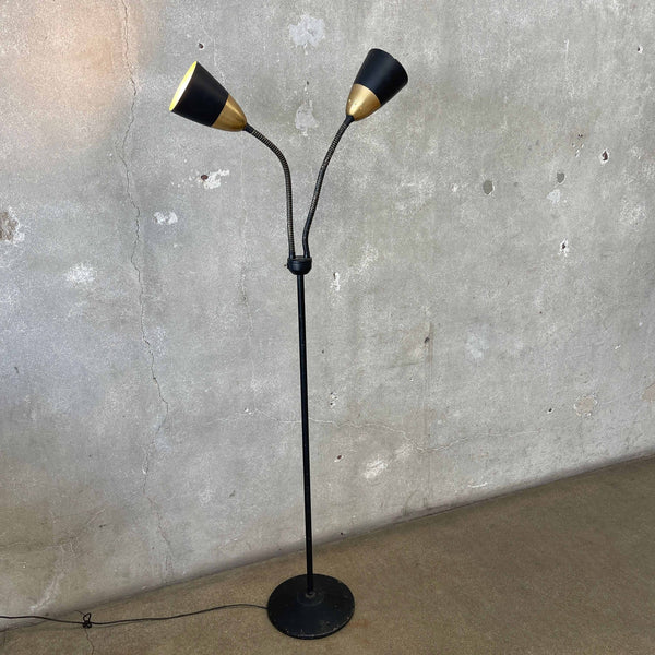 Mid Century Black Floor Lamp