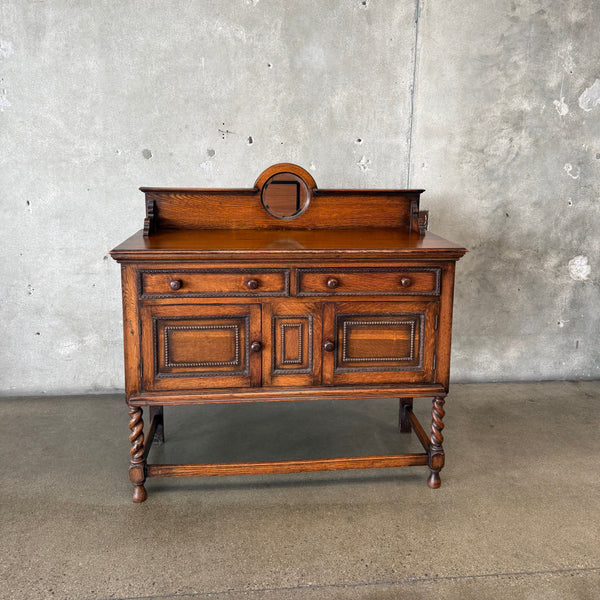 Antique Oak Sideboard C. 1920s "As-Is"