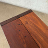 Solid Walnut Side Table / Bookcase