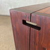 Solid Walnut Side Table / Bookcase