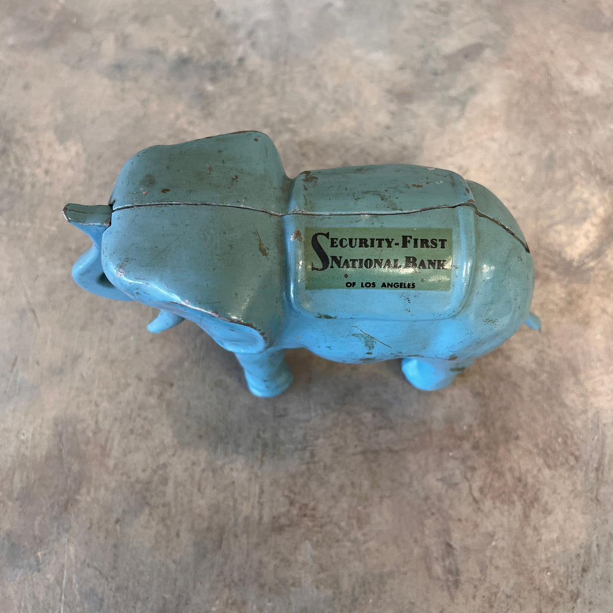 Vintage Elephant Bank - Security Bank Los Angeles
