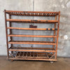 Vintage Industrial Shoe Rolling Rack #1