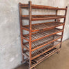 Vintage Industrial Shoe Rolling Rack #2