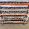 Vintage Industrial Shoe Rolling Rack #2