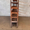 Vintage Industrial Shoe Rolling Rack #2