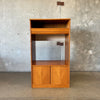 Danish Tambour Door Teak Cabinet By Clausen Mobler