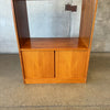 Danish Tambour Door Teak Cabinet By Clausen Mobler