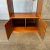 Danish Tambour Door Teak Cabinet By Clausen Mobler