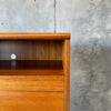 Danish Tambour Door Teak Cabinet By Clausen Mobler