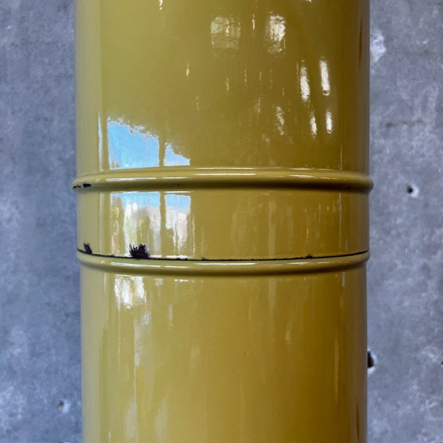 Vintage Mid Century Modern Lemon Grass  Majestic "Firehood" Fireplace