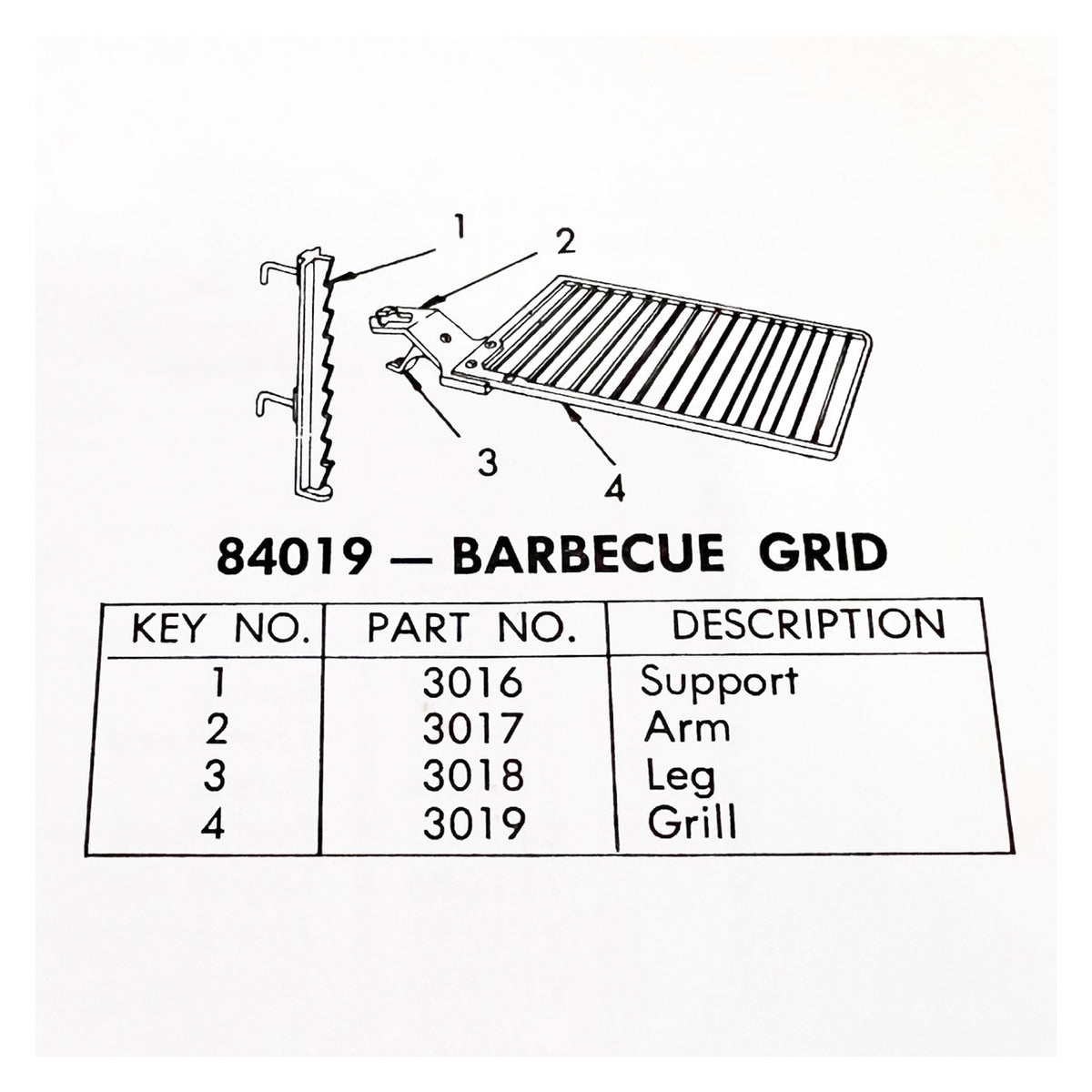 Vintage Mid Century Modern "BBQ Grid" For Preway Fireplaces