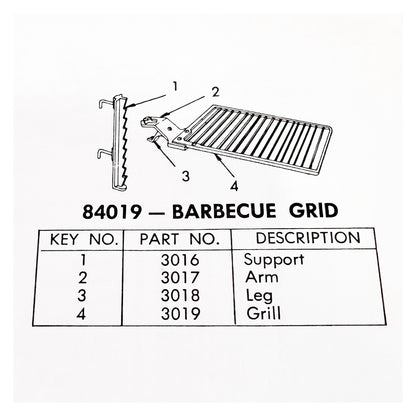 Vintage Mid Century Modern "BBQ Grid" For Preway Fireplaces