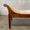 Antique Solid Mahogany Chaise Lounge Day Bed