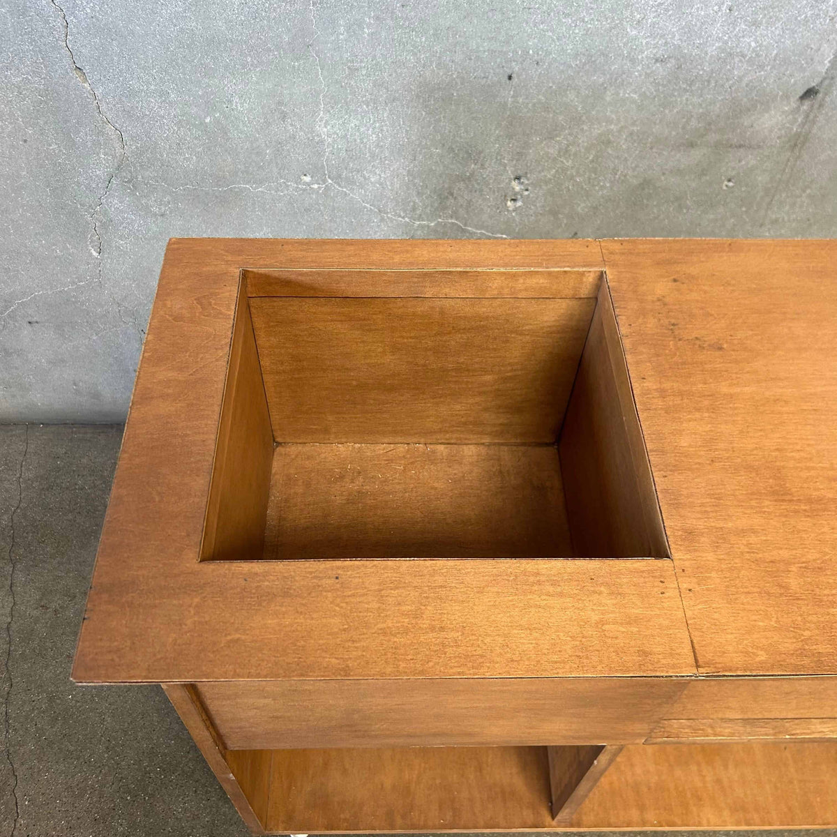 Stereo Turntable Console w/ Record Storage