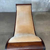 Antique Solid Mahogany Chaise Lounge Day Bed