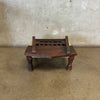 Traditional Indian Carved Pidha Folding Low Chair