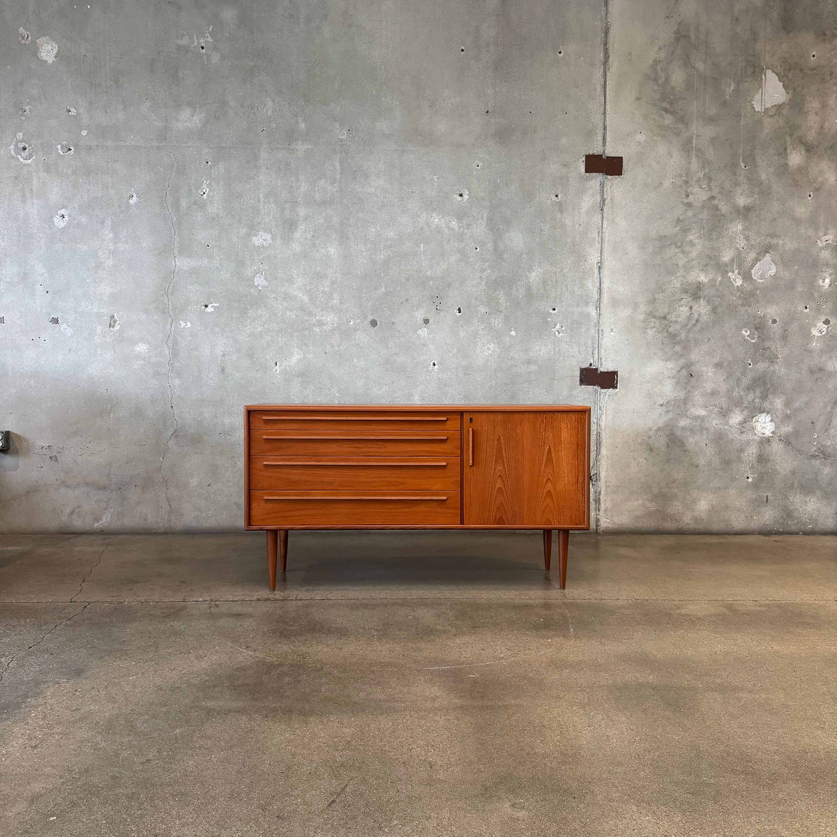 Danish Modern Teak Credenza - No Key