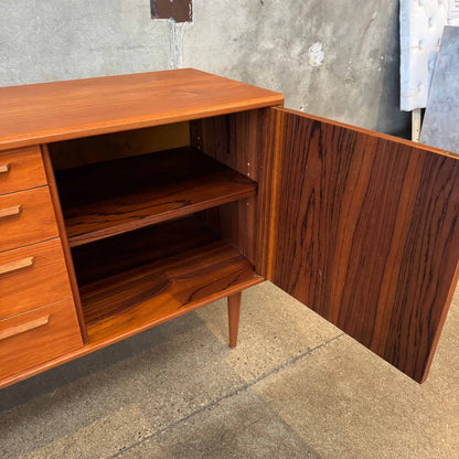 Danish Modern Teak Credenza - No Key