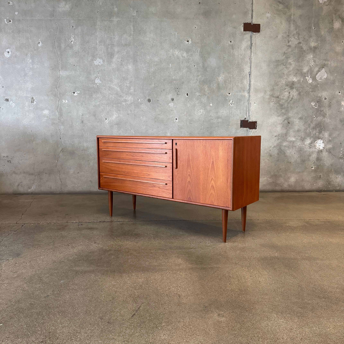 Danish Modern Teak Credenza - No Key
