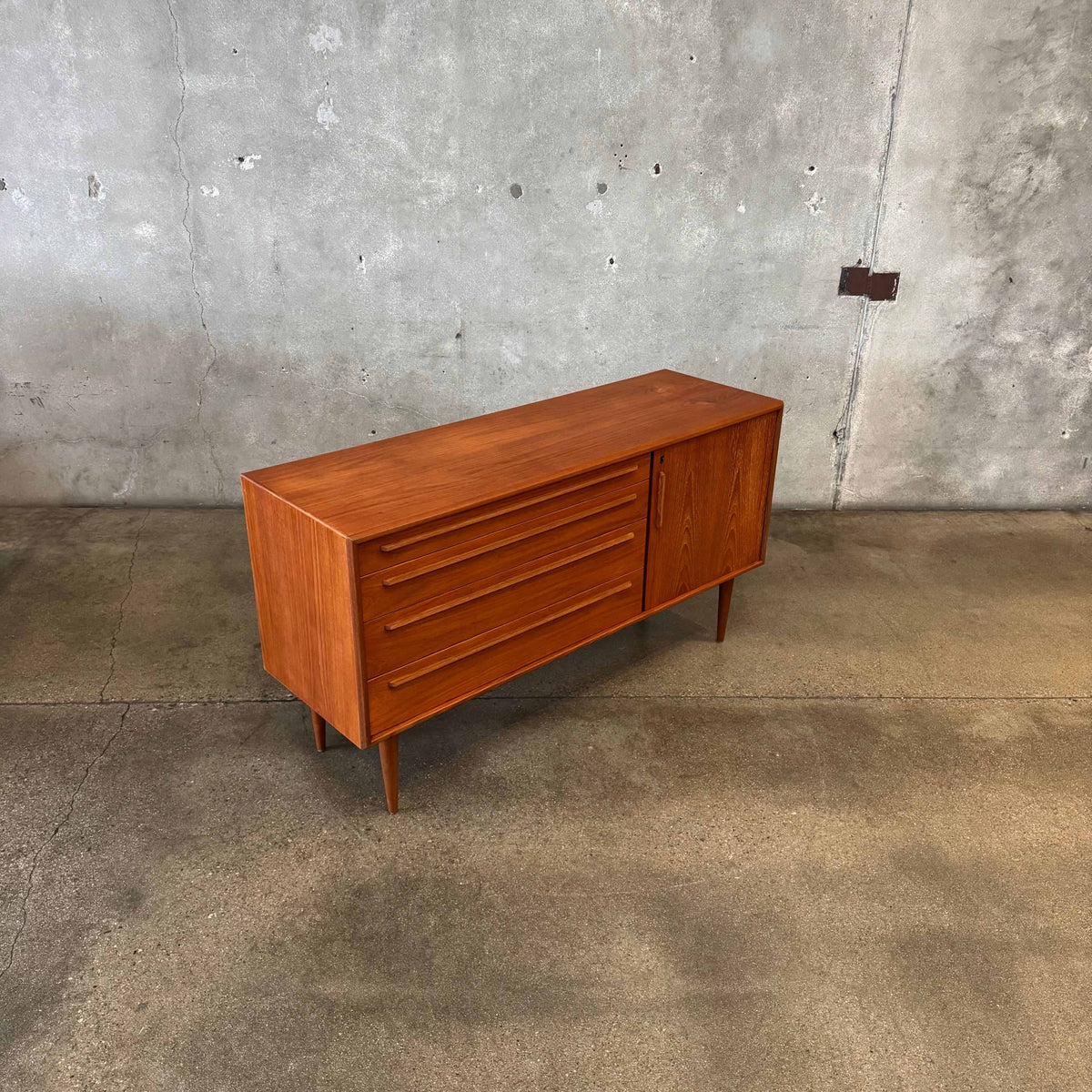 Danish Modern Teak Credenza - No Key