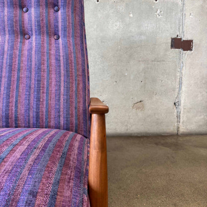 Mid Century Modern Reclining Lounge Chair By Milo Baughman for James Inc